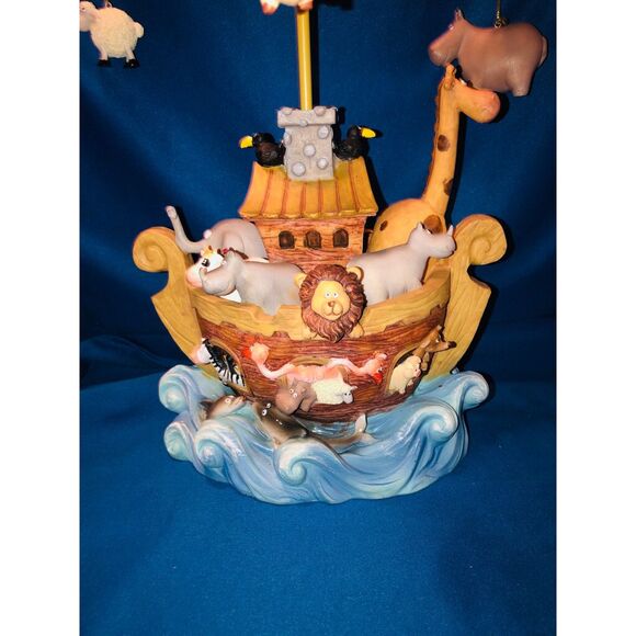 Noah's Ark Ornament Tree 9 Animal Ornaments Member's Mark 24" - Picture 4 of 11